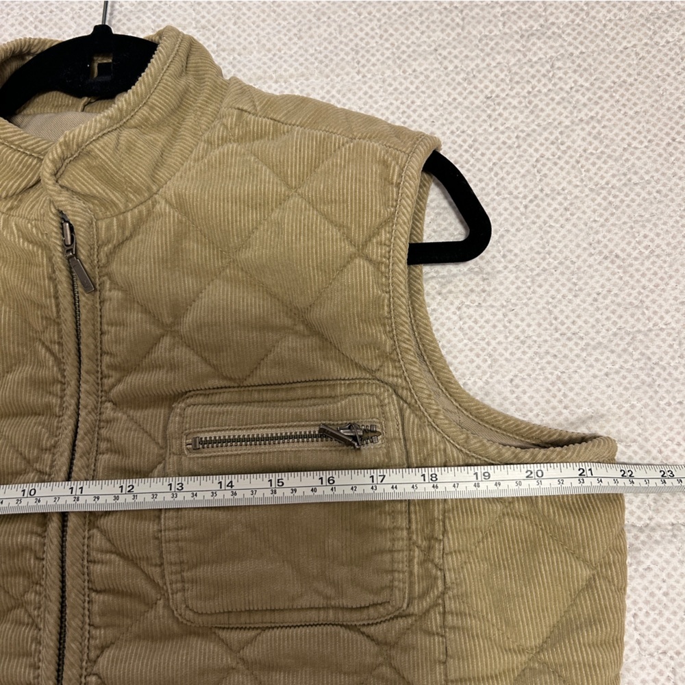 Eddie Baur Vintage Brown Corduroy Quilted Vest Size Large - Picture 5 of 9
